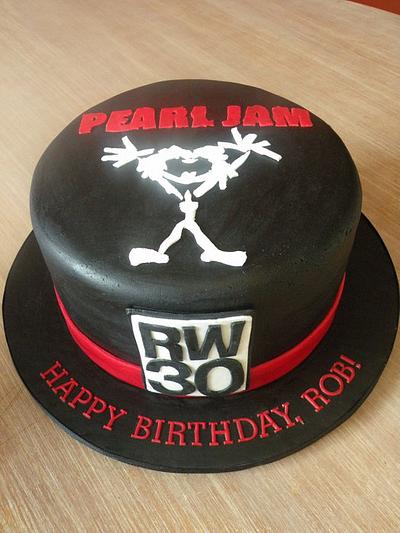 Pearl Jam 30th birthday - Cake by Dani Johnson