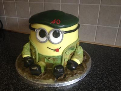 army minion - Cake by Mandy