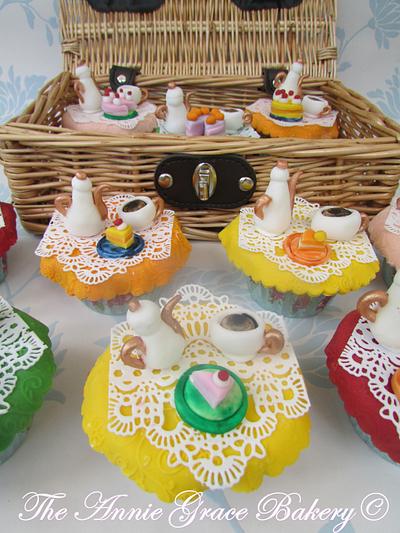 Tea Party themed Cupcakes. - Cake by The Annie Grace Bakery