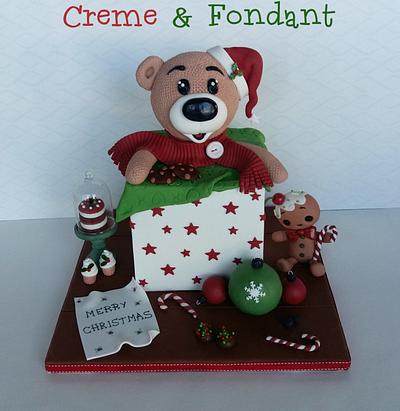 Christmas gift. - Cake by Creme & Fondant