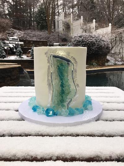 Wintry Geode Cake - Cake by Sweet Scene Cakes