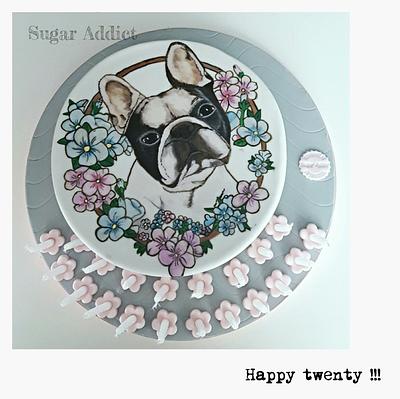French bulldog  - Cake by Sugar Addict by Alexandra Alifakioti