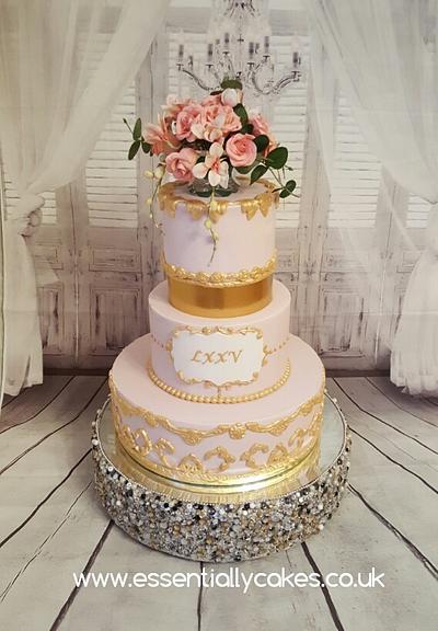 Pink Baroque Style - Cake by Essentially Cakes