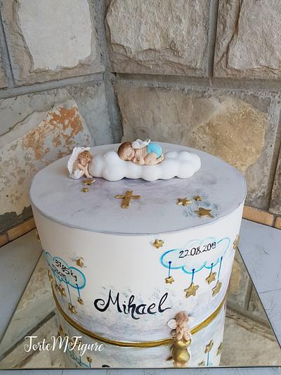 Fondant christening cake - Cake by TorteMFigure
