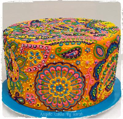 Bollywood Mehndi Cake - Cake by Angelic Cakes By Sarah