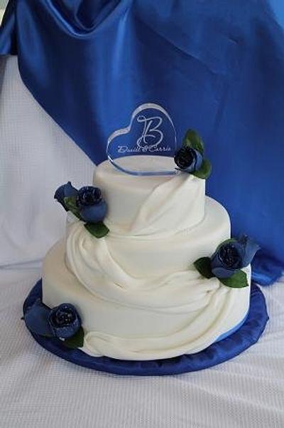 Blue Roses - Cake by Julz Pilkington