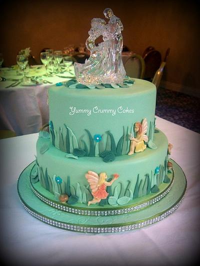 Fairy themed wedding cake - Cake by Yummy Crummy Cakes