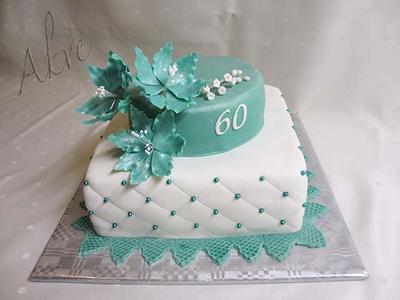 Turquoise cake - Cake by akve