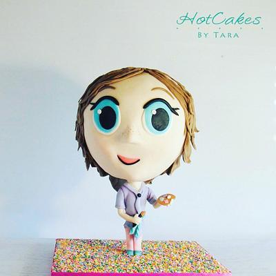 Chibi inspired artsy girl - Cake by HotCakes by Tara