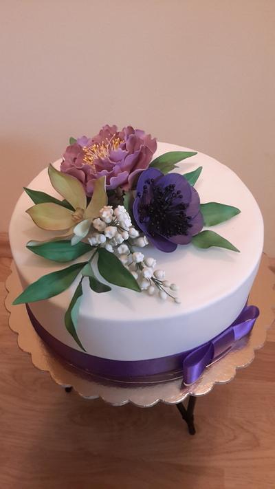 Beautiful cake for our mother's birthday - Cake by Gabriela Doroghy