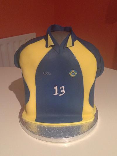 Sports Jersey cake - Cake by Michelle Hand @cakesbyhand