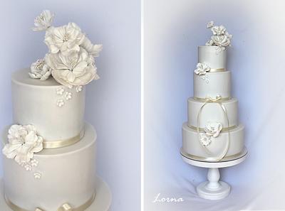 Wedding cake.. - Cake by Lorna