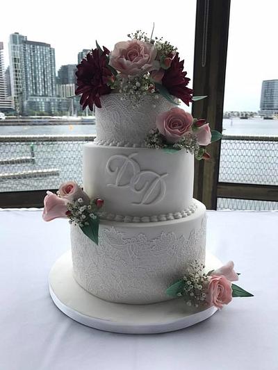 Flowers and Lace - Cake by Sweet House Cakes and Pastries