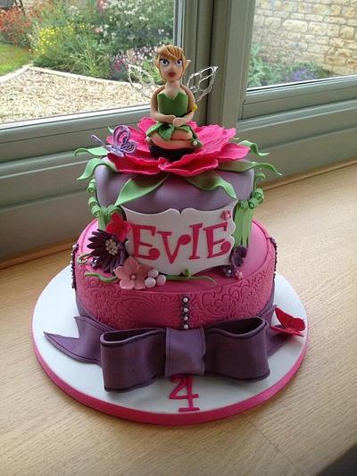 Two Tier Tinkerbell Cake - Cake by KarenSeal