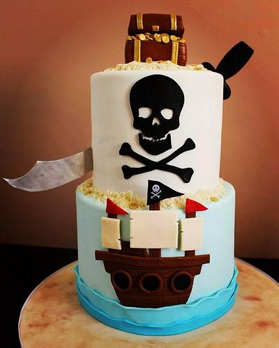 Pirate Treasure Cake! - Cake by thelovelybaker