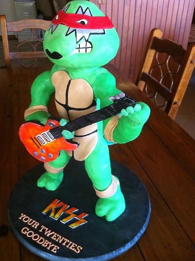 Ninja Turtle/Kiss Fan's 30th - Cake by Kendra