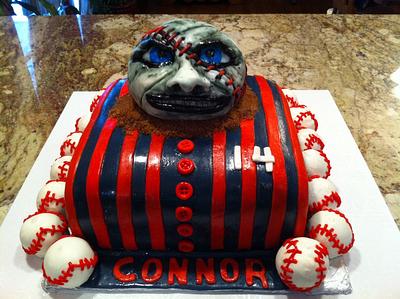 Angry Baseball All Dressed Up - Cake by Jolie57