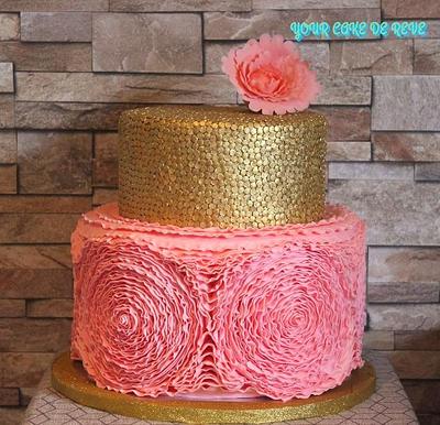 PINKY & GOLDY - Cake by Brenda Salcedo Cake Artist