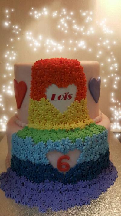 Rainbow cake - Cake by Gebakshoekje