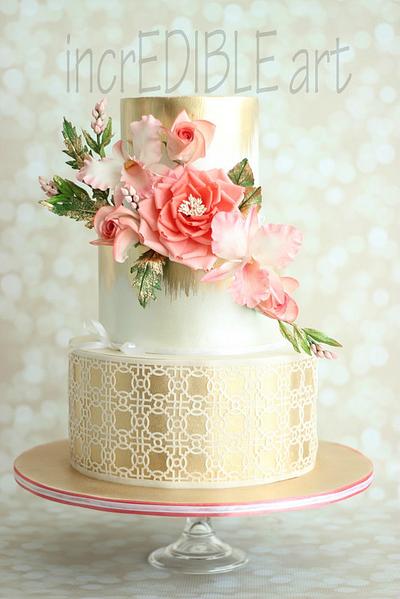 "Mesmerize"- Wedding Cake - Cake by Rumana Jaseel
