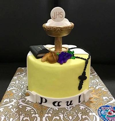 First communion Paul  - Cake by N&N Cakes (Rodette De La O)