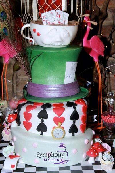 Alice In Wonderland Cake - Cake by Symphony in Sugar