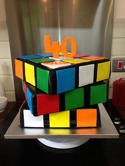 rubix cube  - Cake by pat & emma