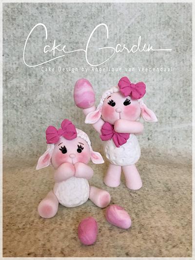 Easter Lamb caketoppers - Cake by Cake Garden 