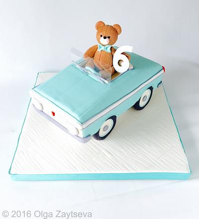 Teddy Bear and toy car cake  - Cake by Olga Zaytseva 