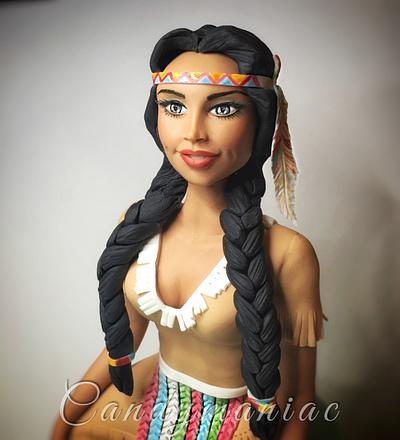 Indian girl  - Cake by Mania M. - CandymaniaC