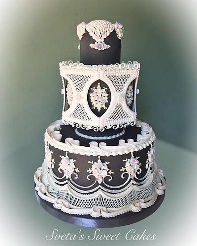 Royal icing wedding cake - Cake by Sveta