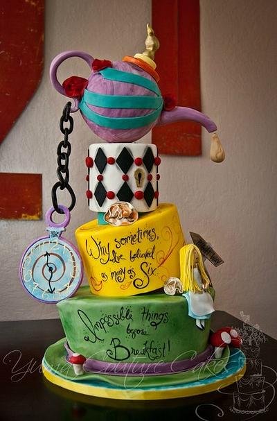 Alice in Wonderland cake - Cake by Jamie Hoffman