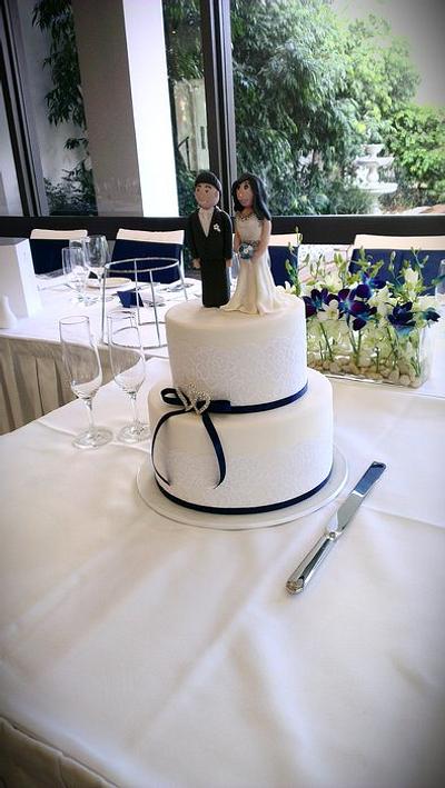 Lace Wedding Cake - Cake by novita