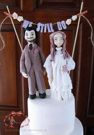 60s STYLE WEDDING ANNIVERSARY CAKE - Cake by Agatha Rogowska ( Cakefield Avenue)