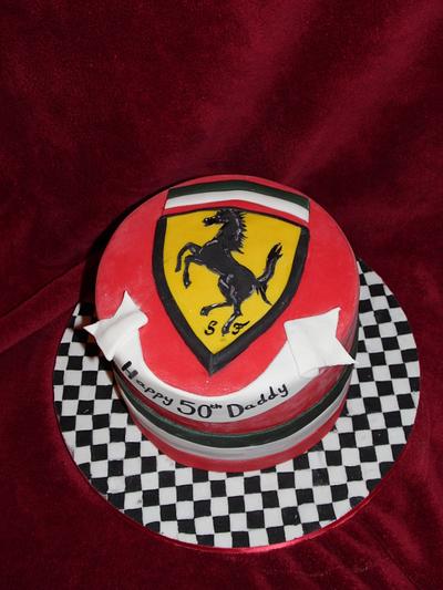 Ferrari Logo cake - Cake by emma