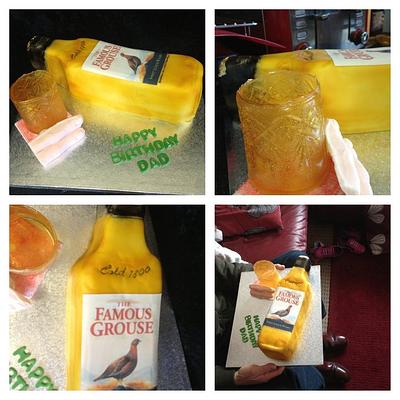 Whiskey bottle cake - Cake by Kirstie's cakes