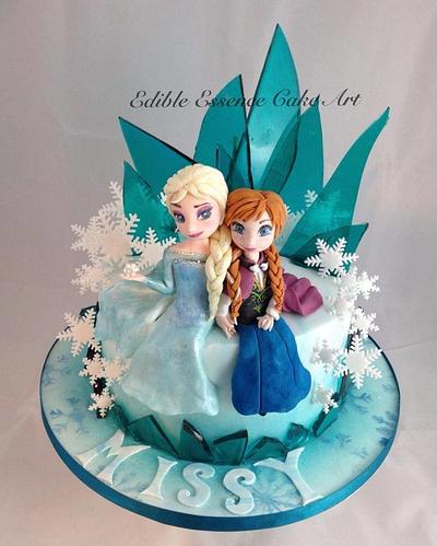 disney's Frozen themed cake - Cake by Edible Essence Cake Art