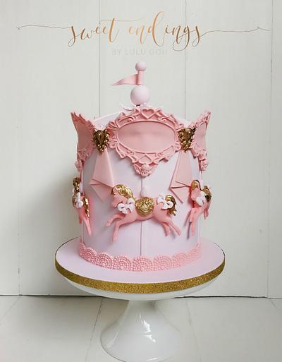 Pretty Pink Carousel - Cake by Lulu Goh