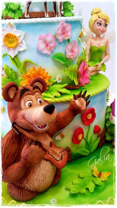 Bear and Masha - Cake by Galya's Art 