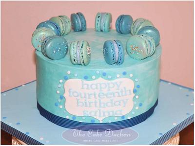 Shades of Blue - Cake by Sumaiya Omar - The Cake Duchess 