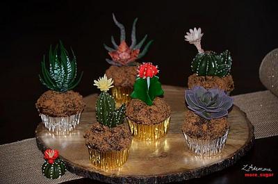 Cactus cupcakes - Cake by More_Sugar