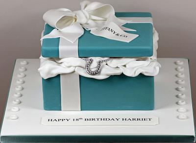 Tiffany Box with Horseshoe Necklace - Cake by kingfisher