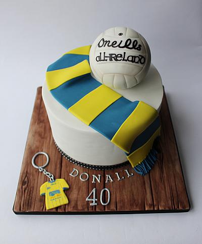 Gaelic football cake - Cake by Elaine Boyle....bakemehappy.ie