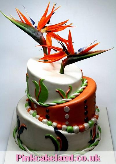 Bird of Paradise Wedding Cake in London - Cake by Beatrice Maria