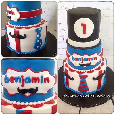 Moustache and ties - Cake by Chantelle's Cake Creations