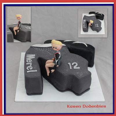 Gymnastic cake - Cake by Karen Dodenbier