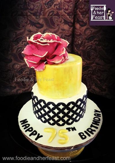 A 75th Birthday cake - Cake by Anna