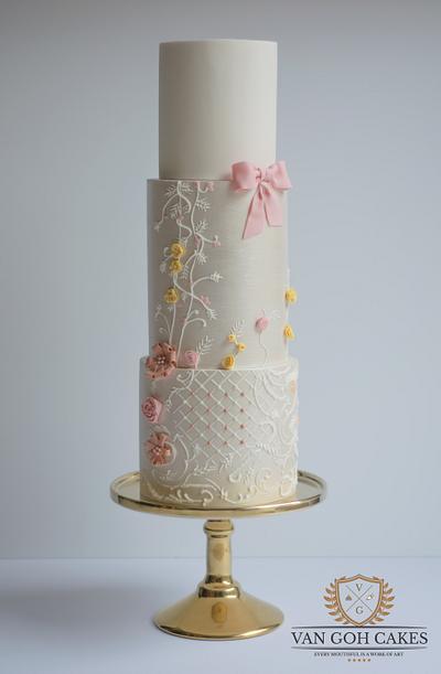 Wedding Cakes Inspired By Fashion A Worldwide Collaboration  - Cake by Van Goh Cakes