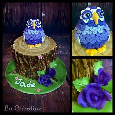 Owl - Cake by La Cabotine