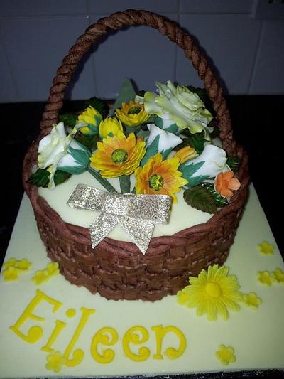 Flower Basket - Cake by Christie Storey 